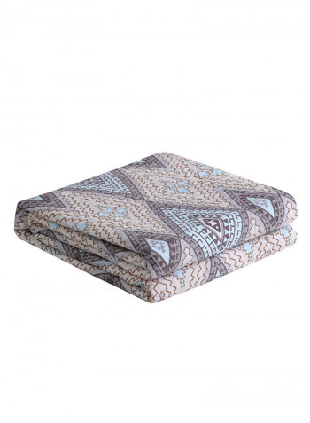 Diamond Pattern Soft Blanket Cotton Multicolour 200x220centimeter