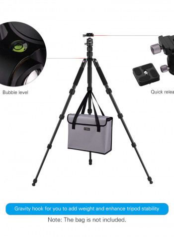 Travel Camera Tripod Black