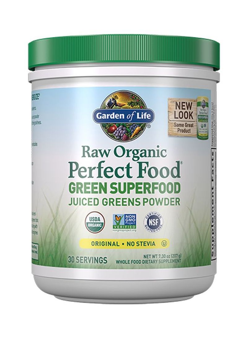 Perfect Green Superfood Juiced Greens Powder Dietary Supplement - Original - No Stevia