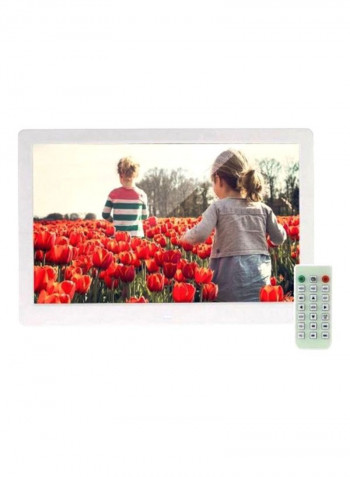 LED Digital Photo Picture Frame 32.5x2.5x21cm White