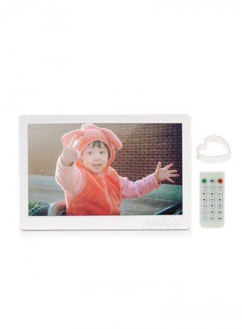 LED Digital Photo Picture Frame 32.5x2.5x21cm White