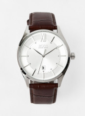 Men's Leather Analog Wrist Watch 1513795