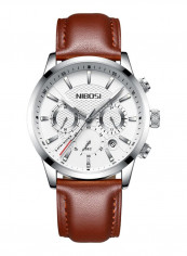 Men's Pointer Display Calendar Pin Buckle Quartz Watch NNSB03701144