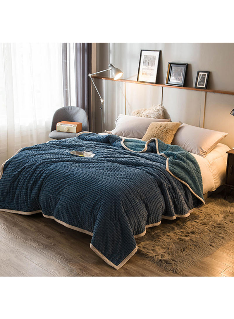 Creative Warm Casual Blanket Cotton Blue 180x200centimeter
