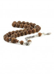 Wenge Wood Prayer Beads With Sterling Silver Components