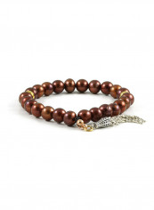 Bronze Pearl Bracelet with Sterling Silver components