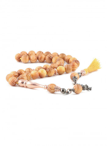 Spruce Tree Prayer Beads With Sterling Silver Components