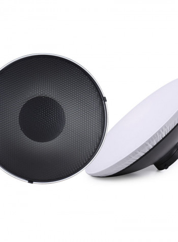 Studio Photography Speedlite Strobe Lighting Diffuser Beauty Dish Lampshade Bowens Mount 41cm Black