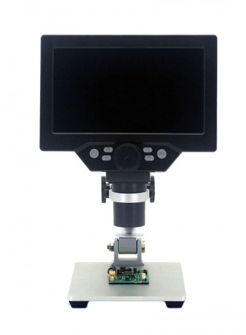 Digital Microscope Amplification Magnifier With Aluminum Alloy Stand 7inch Black/White