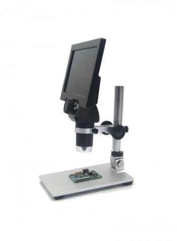 Digital Microscope Amplification Magnifier With Aluminum Alloy Stand 7inch Black/White