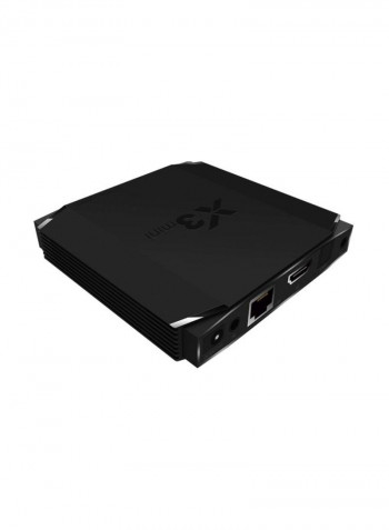 Android Smart TV Box With Remote Control X3 Black
