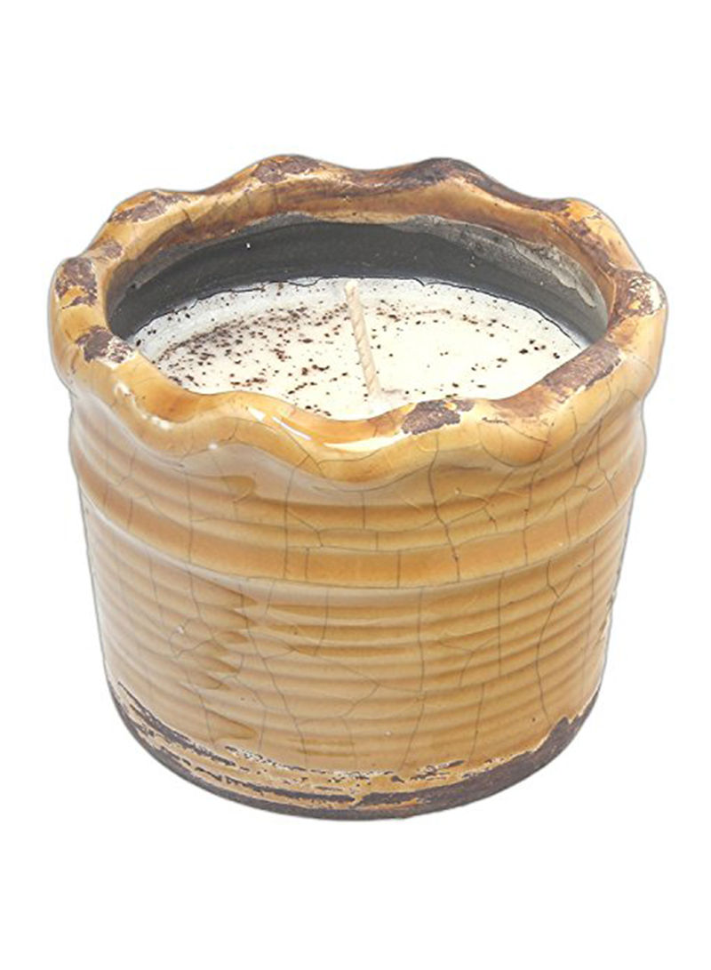 Pound Cake Scented Candle Beige 4.8x4.5x4.1inch