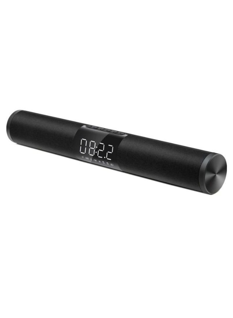 Bluetooth Speaker With Alarm Clock Display M046 Black
