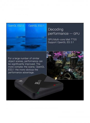 H10 Android Smart TV Box With Remote Control H10 Black