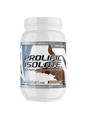 Prolific Isolate All-Natural Whey Protein Dietary Supplement