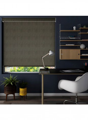 Single Mist Solar Roller Non-Blackout Window Shade Grey 220x175cm
