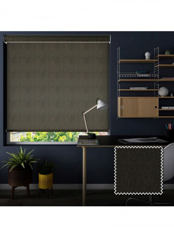 Single Mist Solar Roller Non-Blackout Window Shade Grey 220x175cm