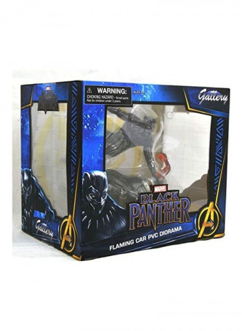 Black Panther Flaming Car Statue