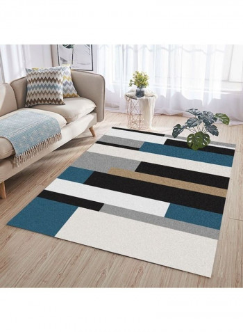Colourblock Pattern Rug Multicolour 60x90cm