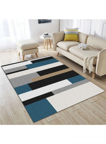 Colourblock Pattern Rug Multicolour 60x90cm