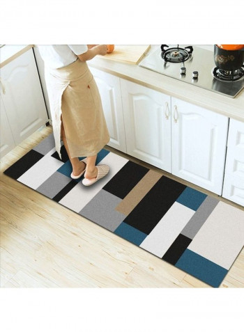 Colourblock Pattern Rug Multicolour 80x180cm