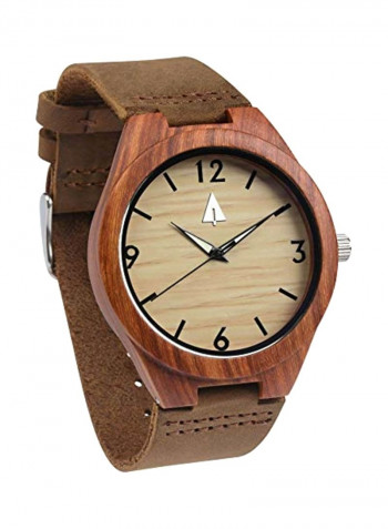 Men's Wooden Quartz Watch HUT025Brown/brown