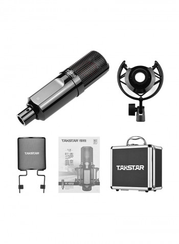 Takstar Pc-k850 Side-address Recording Microphone Cardioid Pickup Pattern Wired Condenser Mic For Live Streaming Karaoke Professional Studio Sound Instrument Recording