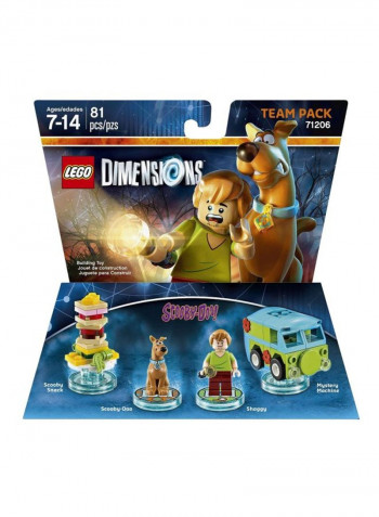 81-Piece Ingram Scooby Doo Team Dimensions Building Kit