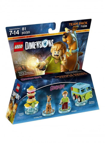 81-Piece Ingram Scooby Doo Team Dimensions Building Kit