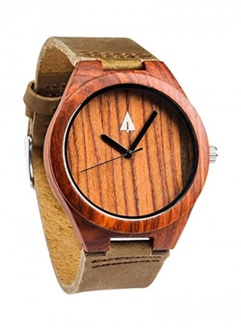 Men's Leather Analog Watch HUT027