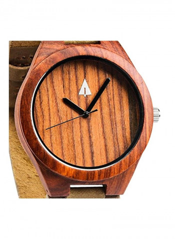 Men's Leather Analog Watch HUT027