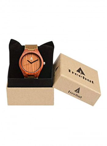 Men's Leather Analog Watch HUT027