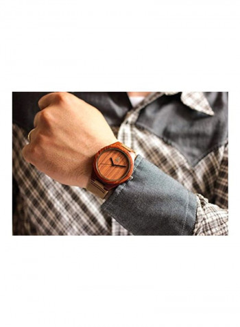 Men's Leather Analog Watch HUT027