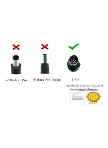 4-Pin AC/DC Adapter Black