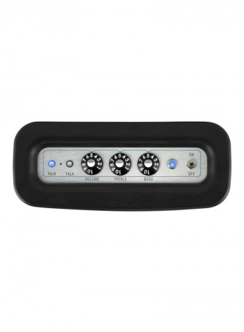 Newport Portable Bluetooth Speaker 30x12x7centimeter Black/Silver
