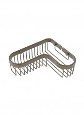 Corner Toiletry Shower Basket Grey 9.8x3x8.5inch