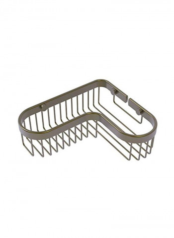 Corner Toiletry Shower Basket Grey 9.8x3x8.5inch
