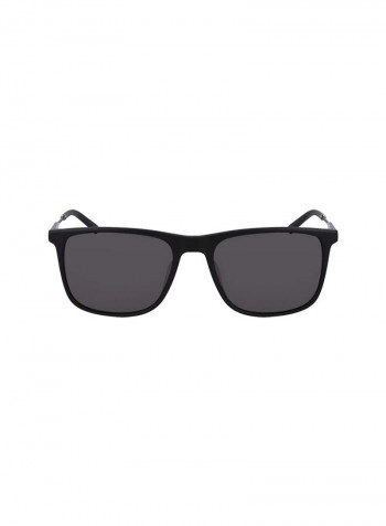 Men's Full Rimmed Modified Rectangular Frame Sunglasses - Lens Size: 55 mm