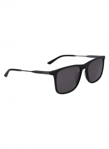 Men's Full Rimmed Modified Rectangular Frame Sunglasses - Lens Size: 55 mm