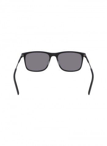 Men's Full Rimmed Modified Rectangular Frame Sunglasses - Lens Size: 55 mm