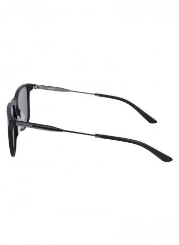Men's Full Rimmed Modified Rectangular Frame Sunglasses - Lens Size: 55 mm