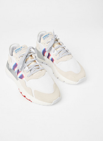 Nite Jogger Sneakers White/Blue/Scarlet