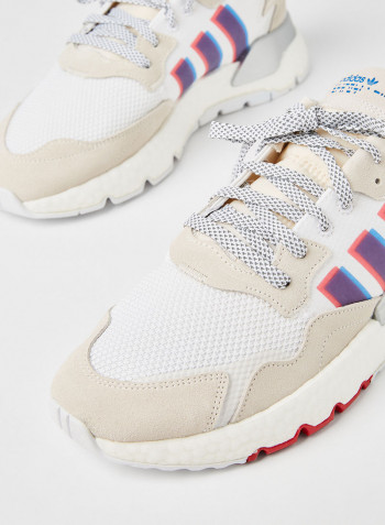 Nite Jogger Sneakers White/Blue/Scarlet
