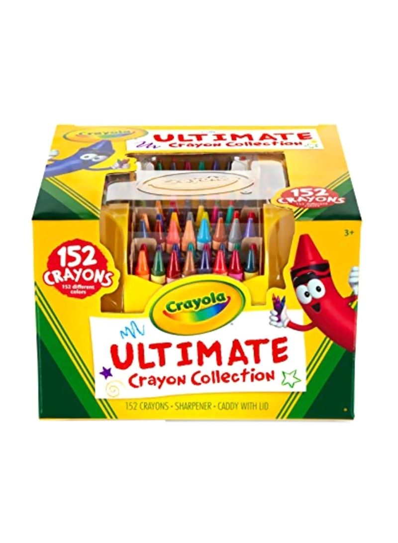152-Piece Colouring Supplies Red/Blue/Black