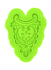 Earlene's Peggy Enhanced Lace Mould Green 3.31x2.5inch