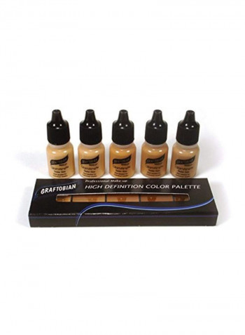 Pack Of 5 GlamAire Foundation Warm 2