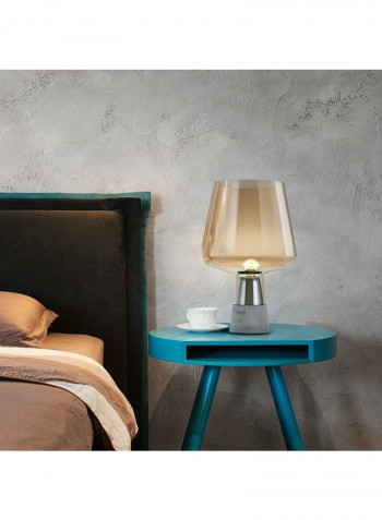 Creative Simple Glass Table Lamp Smoke Grey 31 x 31 x 56centimeter