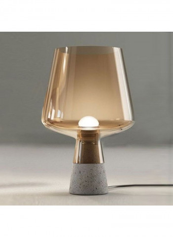 Concrete Garden Glass Table Lamp Multicolour 31x31x56centimeter