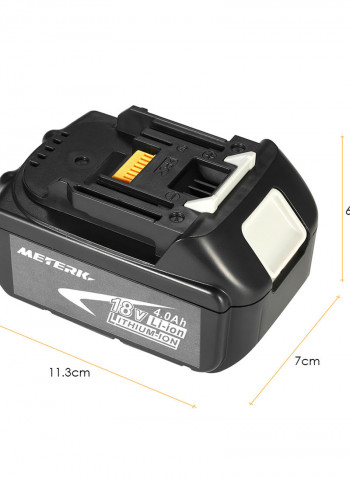 BL1840 18V 4.0Ah Power High Capacity Recharcheable Lithium Replacement Battery Pack For Makita Black 12.00 X 7.50 X 8.50cm