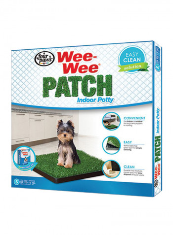 Wee-Wee Patch Indoor Potty Trainer Green/Black S